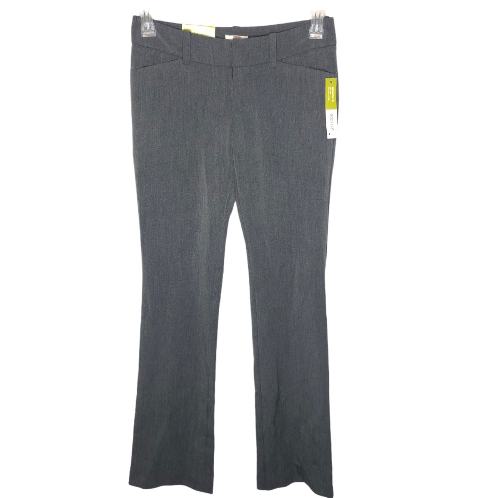 Size 2 Merona Modern Fit Mid Rise BootCut Slim Hip & Thigh Slacks Trousers - Picture 3 of 6
